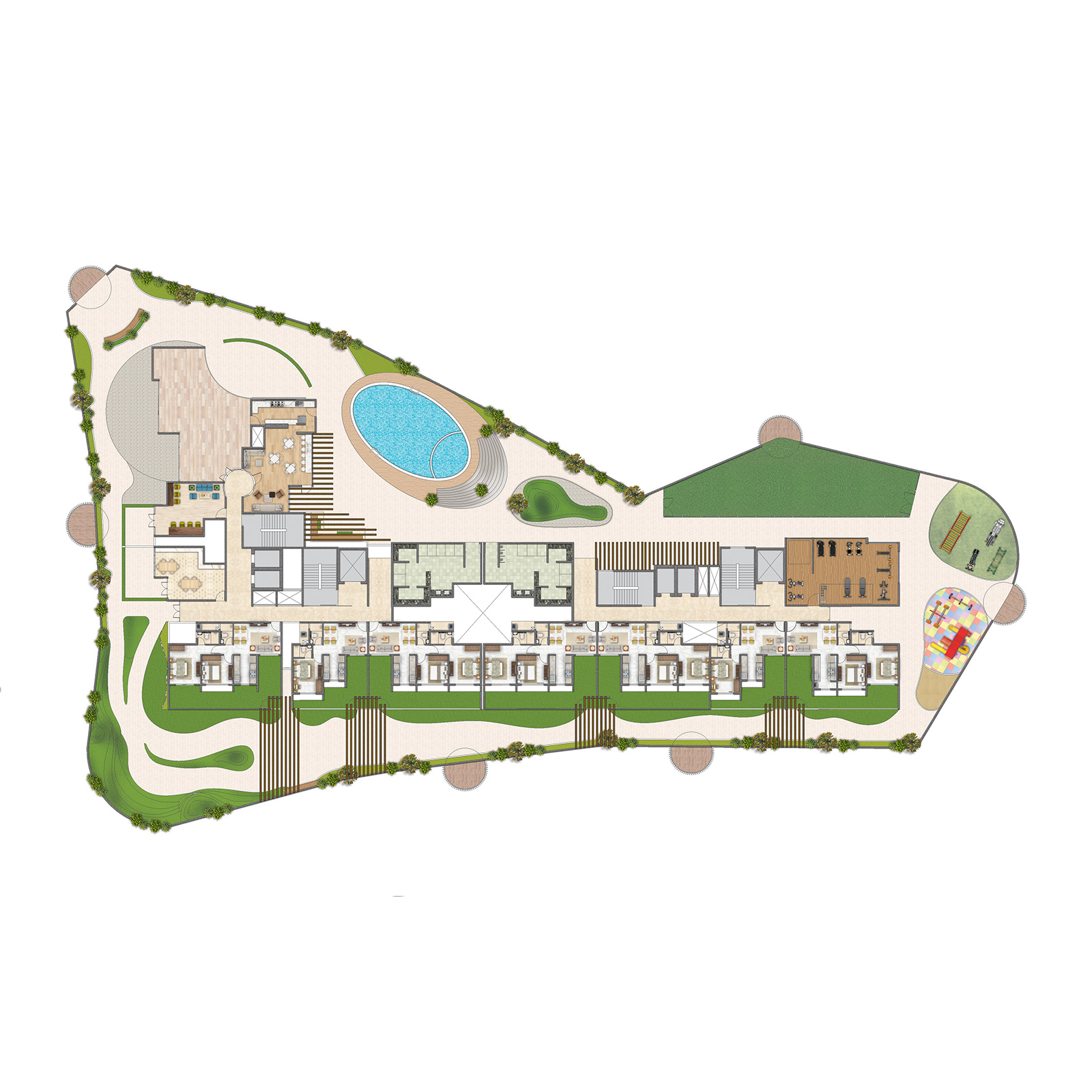 Podium Level Amenities Floor Plan