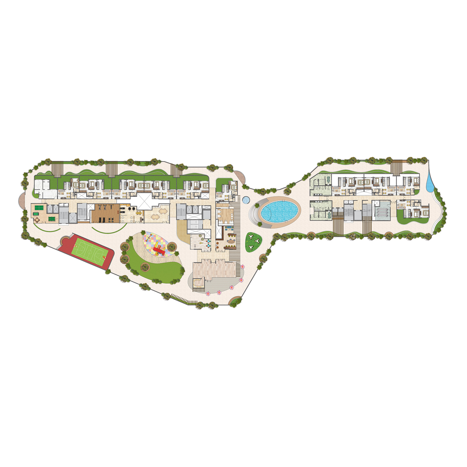 Amenities Floor Plan Building 1 & 2